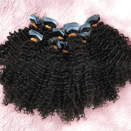 20" Kinky Curly Tape Ins