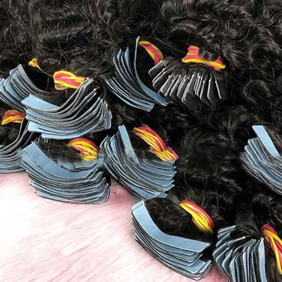 20" Kinky Curly Tape Ins