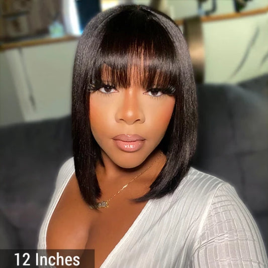 12" Realistic Bob Wig