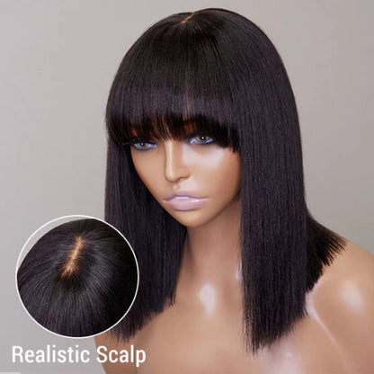 12" Realistic Bob Wig