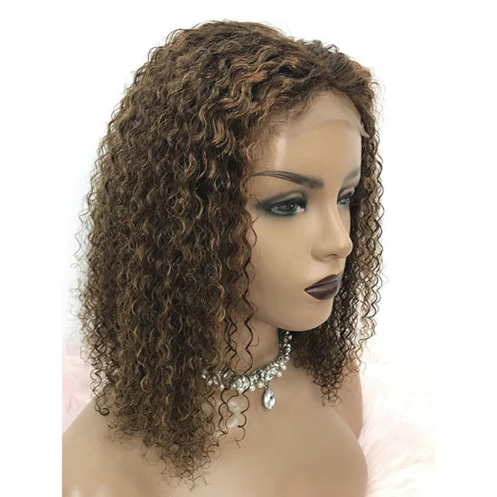 14" Kinky Curly Wig Closure