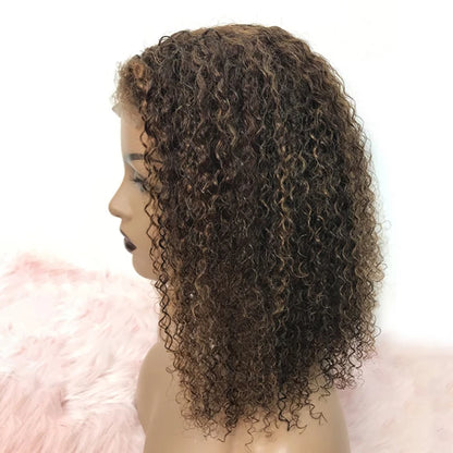 14" Kinky Curly Wig Closure