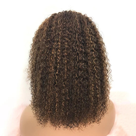 14" Kinky Curly Wig Closure