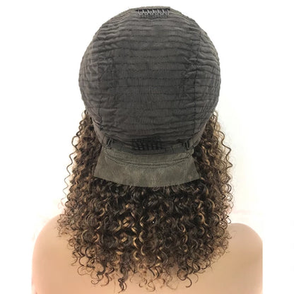 14" Kinky Curly Wig Closure